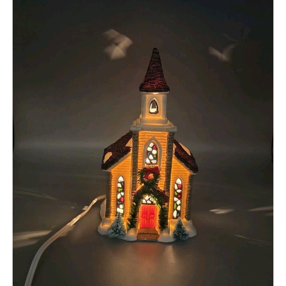 Vintage Christmas Valley Collector’s Series Lighted Village Church Only